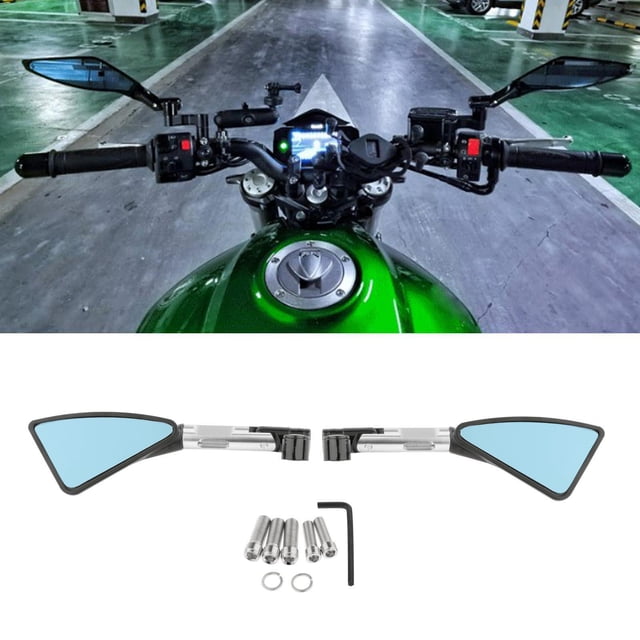 Espejo , espejo de manillar, reflector, espejos finales, reducción del deslumbramiento, accesorio para , scooter, bici Yotijar Espejo retrovisor