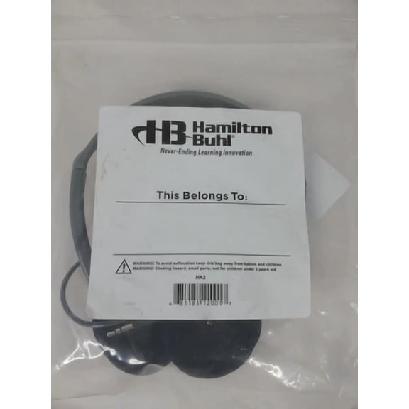 RHEA- New Hamilton Ha2 Schoolmate Personal Mono/Stereo Headphone