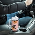 thumbnail image 4 of Yayeee 30oz Stainless Steel Tumbler with Straw and Handle Double-Wall Insulated Travel Water Bottle, Pastel Pink Halloween, 4 of 8