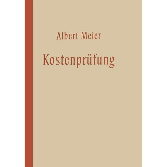 Kostenprüfung, (Paperback)