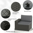 thumbnail image 4 of GOJOOASIS Patio Furniture Set 7 Pieces Outdoor Rattan Sectional Sofa Sets With Fire Pit Table,Grey, 4 of 12