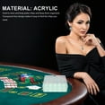 thumbnail image 3 of Clear Acrylic Poker Chip Tray Transparent Game Chip Holder Chips Organizer, 3 of 8