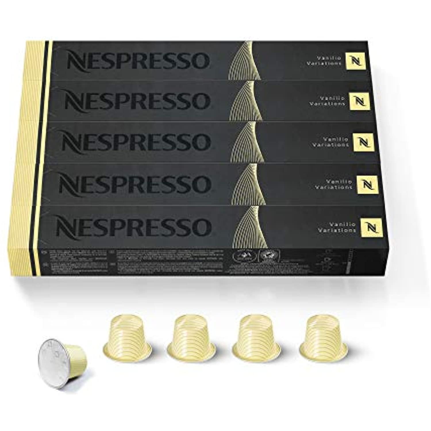 Nespresso Professional Caffe Vanilio (Vanilla) Single Serve Coffee Capsules  - 50/Box