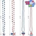 thumbnail image 4 of JOYIN 84 Pcs Fourth Of July Party Favor of 12 Pinwheels,12 Necklaces,12 Shutter Shades Glasses and 48 Temporary Tattoos,for Independence Day,Memorial Day Decoration Party Favor Decoration, 4 of 8