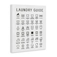 thumbnail image 2 of Minimal Laundry Guide Cleaning Chart Helpful Symbols 16 in x 20 in Drawing Canvas Art Print, by Stupell Home Décor, 2 of 5