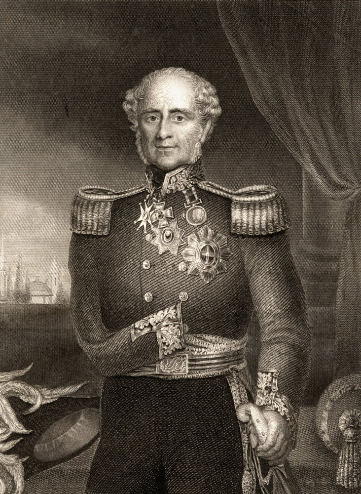 Fitzroy James Henry Somerset 1St Baron Raglan Lord Raglan 1788-1855 English Soldier And Commander In Chief During The Crimean War 19Th Century Print Drawn And Engraved By J Pound Canvas Art - Ken Wels