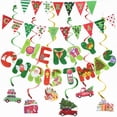 thumbnail image 2 of Christmas Bunting Banner Merry Christmas Decoration 2024 New Year Hanging Paper Garland for Home Navidad Noel Xmas Party Decor, 2 of 5