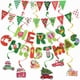 thumbnail image 2 of Christmas Bunting Banner Merry Christmas Decoration 2024 New Year Hanging Paper Garland for Home Navidad Noel Xmas Party Decor, 2 of 5