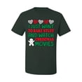 thumbnail image 2 of I Just want to Make Stuff and Watch Christmas Movies Ugly Christmas Sweater Men's Graphic T-Shirt, Forest Green, Medium, 2 of 3