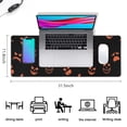 thumbnail image 5 of Long Mouse Pads for Desk,Spooky Pumpkin Faces Halloween Pattern Desk Mats on Top Of Desks, Desk Mouse Pad Extra Large with 3mm Non-Slip Base and Stitched Edge for Gaming,Office,Work,Home 31.5x11.8in, 5 of 5