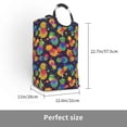 thumbnail image 3 of KLL Colorful Pineapples1 Laundry Hamper,Large Canvas Fabric Lightweight Storage Basket Toy Organizer Dirty Clothes Collapsible Waterproof, 3 of 6