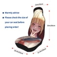 thumbnail image 6 of My Hero Academia Himiko Toga Car Seat Covers Accessories Vehicle Front Seat Protective Mat Cover 2pcs Universal Fit For SUV Sedan Van Trucks, 6 of 8