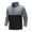 Gray, variant on gbyLJF Men's Fleece Pullover Slim Fit Long Sleeve Half Zipper Stand-up Collar Top Casual Warm Color-blocked Blouse