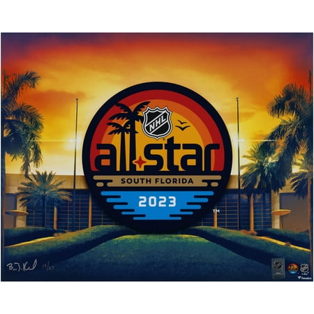 2023 NHL All-Star Game 16" x 20" Photo Print - Designed and Signed by Artist Brian Konnick - Limited Edition of 23 - Fanatics Authentic Certified
