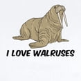thumbnail image 2 of CafePress - I Love Walruses Infant Bodysuit - Baby Light Bodysuit, Size Newborn - 24 Months, 2 of 4