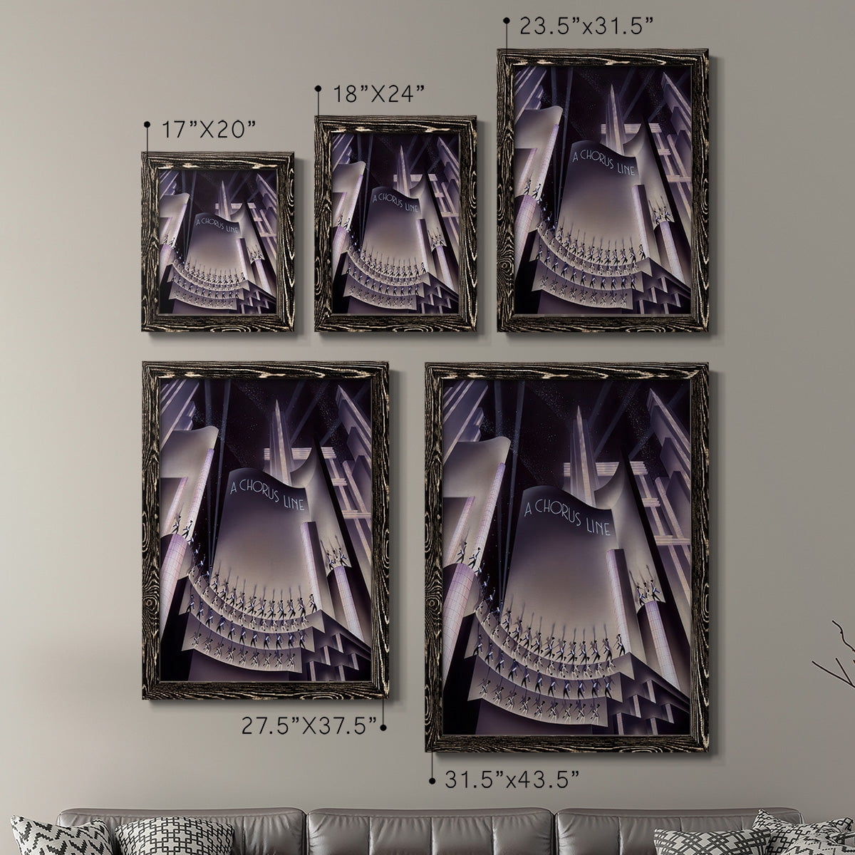 A Chorus Line - Premium Framed Canvas 2 Piece Set - Ready to Hang