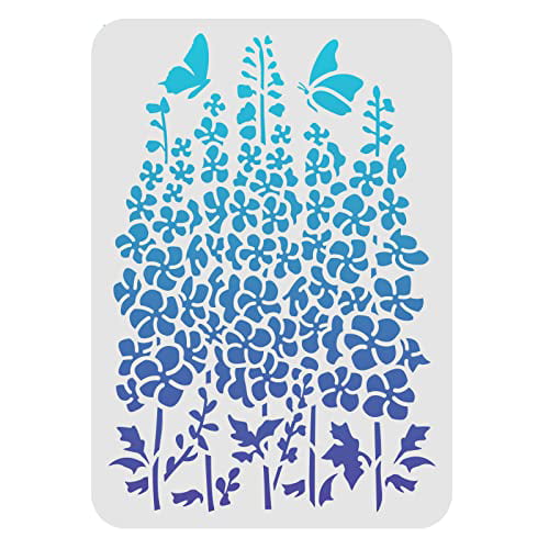 Stencils for Painting on Wood,Wall,Home Decor,20x20cm Mandala Leaves Ivy  DIY Reusable Stencils Painting Scrapbook Art Templates for Painting on