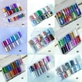 thumbnail image 2 of Holographic Starry Sky Glitter Foils Nail Art Transfer Sticker Set, 10 Count, 2 of 5
