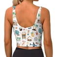 thumbnail image 3 of Lsque Travel1 Printed Women'S Sports Bra, Compression, Moisture Wicking, High-Impact Sports Bra For Women,Supportive sports bra-Medium, 3 of 9
