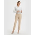 thumbnail image 6 of BALEAF Women's Pants with Pockets Belt Loops High Waisted Golf Travel Business Casual Dressy Slacks Stretch UPF 50+ Beige XS, 6 of 7