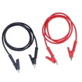 thumbnail image 4 of Dual Ended  Clips, 1Set High Pressure Resistant  Clip Test Leads Brass + Silicone  For Voltage Tester, 4 of 8
