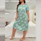thumbnail image 5 of Vestido de Manga Larga Más Tamaño para las Mujeres Camiseta de Suspensión Vestido de Noche Suelto Ropa de Dormir Cómoda, 5 of 5