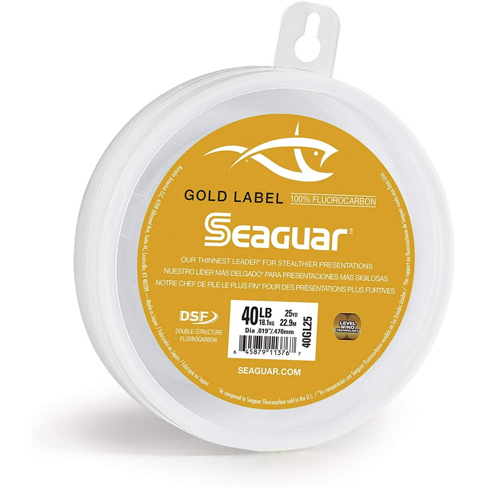Seaguar, Gold Label Saltwater Fluorocarbon Line, 25 Yards