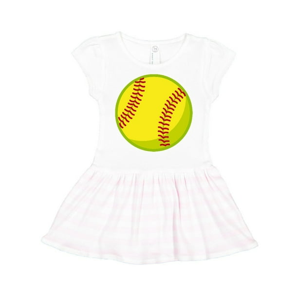 INKtastic Softball Toddler Dress