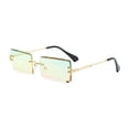 thumbnail image 2 of Gafas de sin borde gafas de rectangulares para la fiesta de verano de la playa Topgreenbottomyellow, 2 of 9