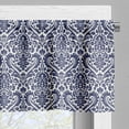thumbnail image 3 of Ambesonne Victorian Valance Pack of 2, Baroque Damask Motif Art, 54"X18", Indigo and White, 3 of 5