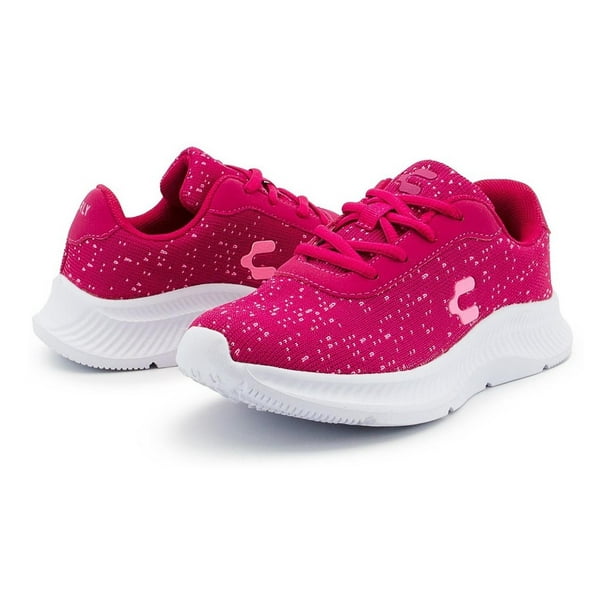 Tenis Nina Marca Charly Sport Running Fiusha Rosa 18 21.5 fucsia 19 Walmart en linea