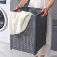 thumbnail image 4 of JingChun Collapsible Plastic Laundry Baskets, Foldable Laundry Hamper, Pack of 1, 4 of 6
