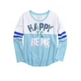 thumbnail image 2 of Sudadera con mensaje positivo de Justice Girls, azul, 5 Justice Camisa de entrenamiento, 2 of 2