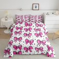 thumbnail image 1 of Erosebridal Princess Bowknot Bedding Full Comforter Set, Pink Ribbon Down Comforter, Cartoon Theme Decor, Ultra Soft 3pcs, 1 of 8