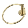 thumbnail image 2 of Brushed Golden Bathroom Towel Ring Holder Wall Mount Stainless Steel Towel Rai, 2 of 9