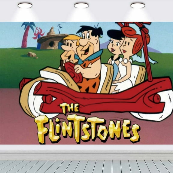 Flintstones school Backdrop Background Banner Birthday Party Supplies Taspestry Wall Decor Poster Lover
