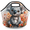 Multicolour 2, variant on Herdesigns Cute Monkey Insulated Neoprene Lunch Bag for Women Men Lunch Box Washable Reusable Lunch Tote Lightweight Lunch Handbag for Work Outdoor Picnic