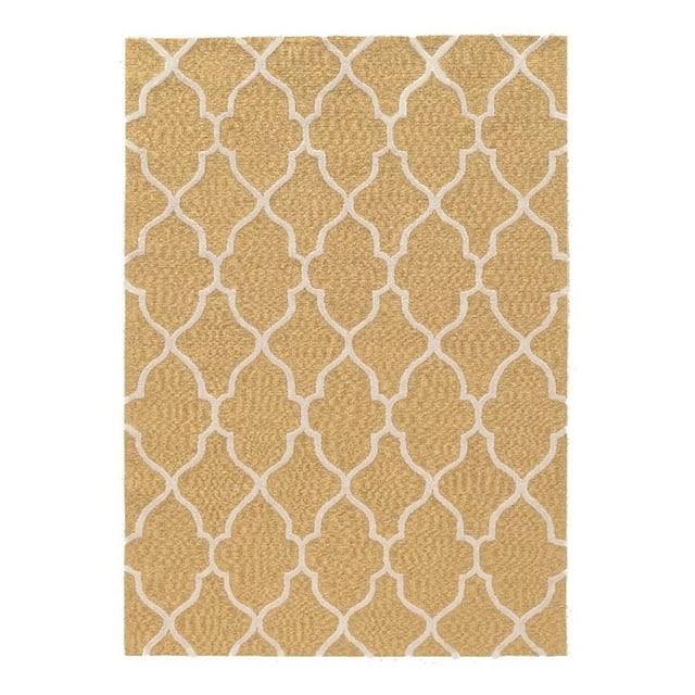 5X7 Trio Geo Yellow