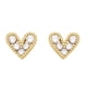 thumbnail image 1 of Elegantes aretes con forma de corazón rojo para mujer, temperamento lujoso, oro de 18 k, blanco | Código de modelo 4283 Blanco, 1 of 5
