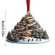 thumbnail image 4 of xihome Adorno navideño plano 2D de acrlico con forma de estantera y rbol de Navidad, con asa para colgar - Diseño de libros apilados, decoracin navideña para rboles, ventanas y puertas, 4 of 6