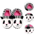 thumbnail image 4 of GOOHOCHY 1 par de adorables zapatillas para niños Zapatillas cálidas para niños Zapatillas de panda de dibujos animados, 4 of 7