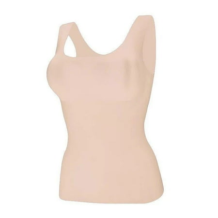 

Camisole Bra Padded Wireless Bra Sports Tank Top Built-in Shelf Seamless Comfortable Cami Wide Band Strap for Women