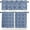 White Dark Blue, variant on Christmas Blue Kitchen Curtains and Valances Set, Rod Pocket Curtains Tier Farmhouse Window Curtains 36 Inch Length, Vintage Country Chic Deer Vines Animals 3 Piece Kitchen Curtains Set