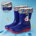 thumbnail image 1 of Botas de lluvia de astronauta para niños, zapatos de agua antideslizantes Unisex, botas para jugar en el agua al aire libre, zapatos negros de talla grande para niños pequeños, 1 of 5