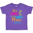 thumbnail image 3 of Inktastic Spring Break the Beach is My Happy Place Boys or Girls Toddler T-Shirt, 3 of 5