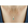 thumbnail image 6 of 1 3/4 Carat T.G.W. Emerald And White Diamond Accent 14K Gold over Silver 3-Piece Jewelry set, 6 of 7