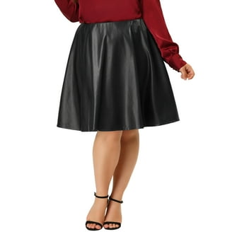 Bargains women's Plus Size Velvet A Line Plaid Flare Skirt