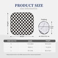 thumbnail image 6 of Uemuo Black and White Checkerboard Printed 2 PCS Car Windshield Sun Shade, Auto Sun Heat and UV Rays Blocker, Foldable Automotive Front Window Sunshade Protector, 6 of 7