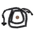thumbnail image 2 of 99  Rondelle Black Ebony Arabian Prayer Beads (10mm), Islamic Tasbih, Ramadan Gift, Quality Middle Eastern Beads - The Bead Chest, 2 of 3