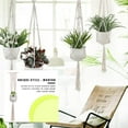 thumbnail image 4 of fastboy Support de Pot de Fleurs Intérieur Extérieur Panier Suspendu Corde en Coton Support de Pot de Plante WD014, 4 of 7